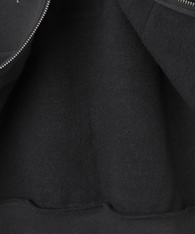 WEGO 【裏起毛/セットアップ対応】グラフィック裏起毛ZIPビッグパーカー グレー