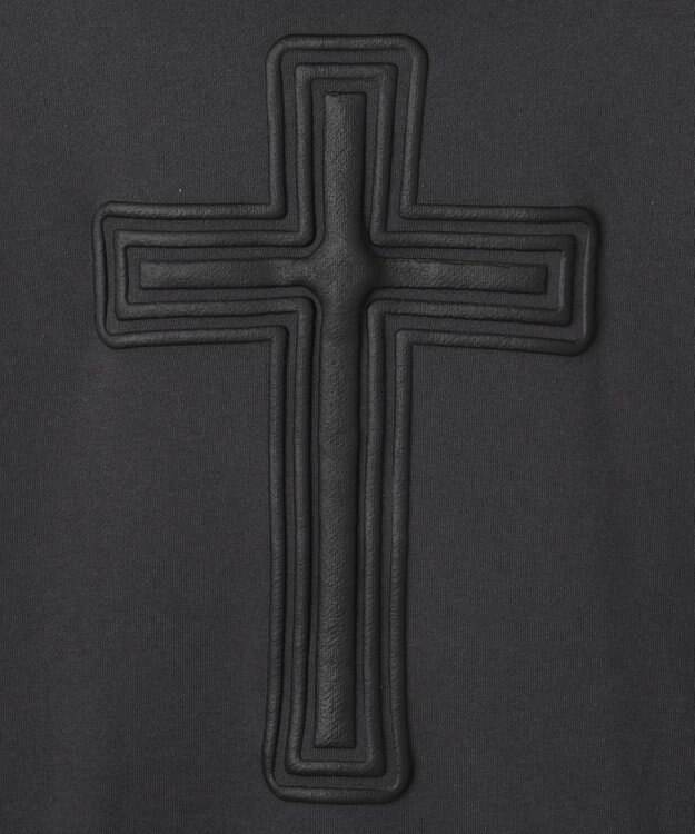 WEGO 【裏起毛/セットアップ対応】グラフィック裏起毛ZIPビッグパーカー グレー