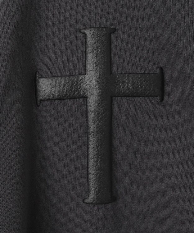 WEGO 【裏起毛/セットアップ対応】グラフィック裏起毛ZIPビッグパーカー グレー