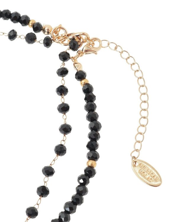 AMERICAN HOLIC 【2点SET】ビーズネックレス Black