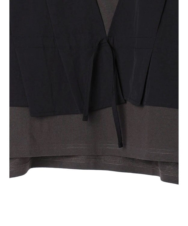 earth music&ecology ビスチェドッキングプルオーバー Black