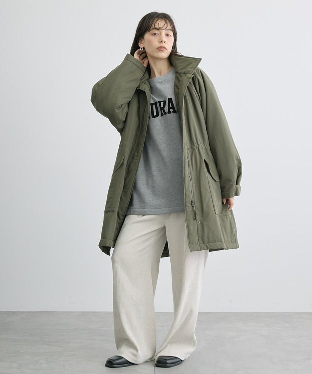 AMERICAN HOLIC 軽ポカ撥水加工オーバーサイズコート Khaki