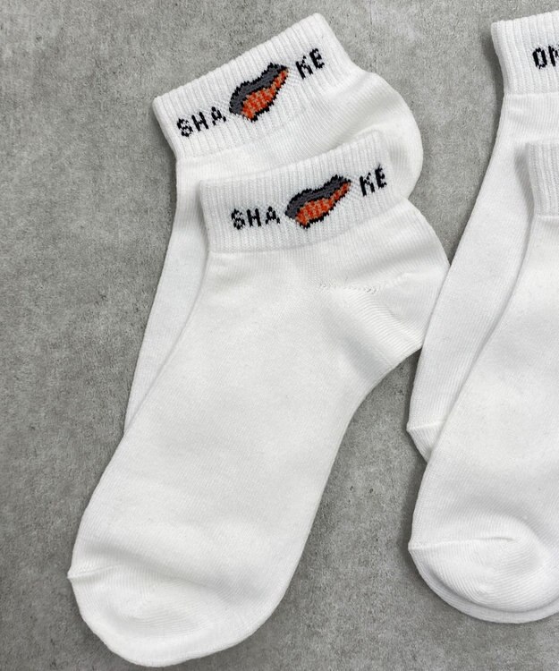 WEGO フードショートソックス 柄2