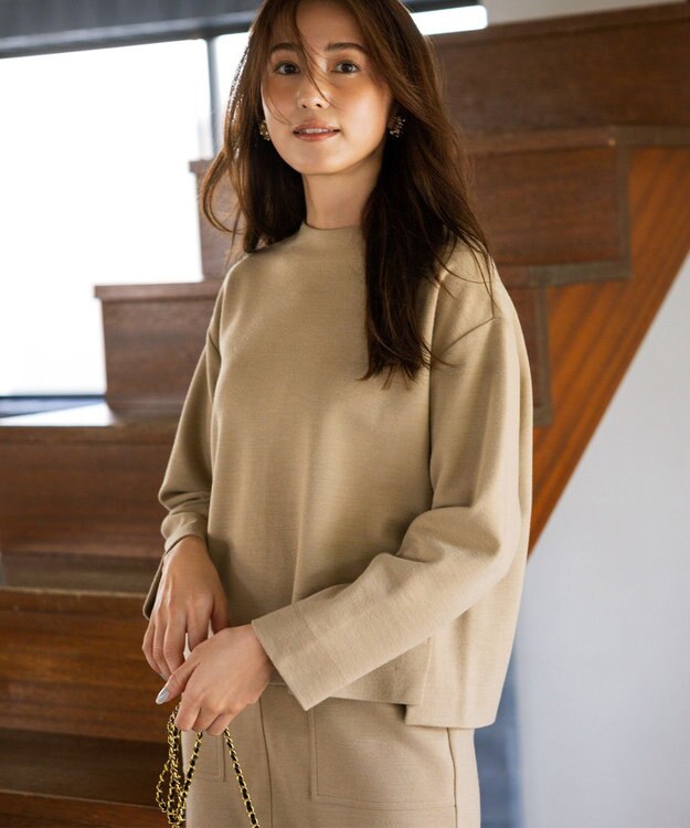 組曲 S 【WEB限定・2SET】ウールジャージーセットアップ ベージュ系