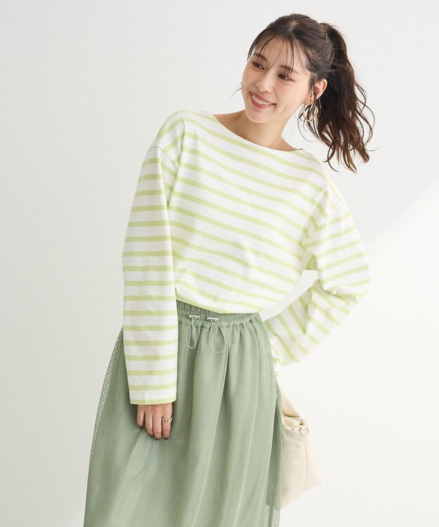 Green Parks ボーダーチュニック Green