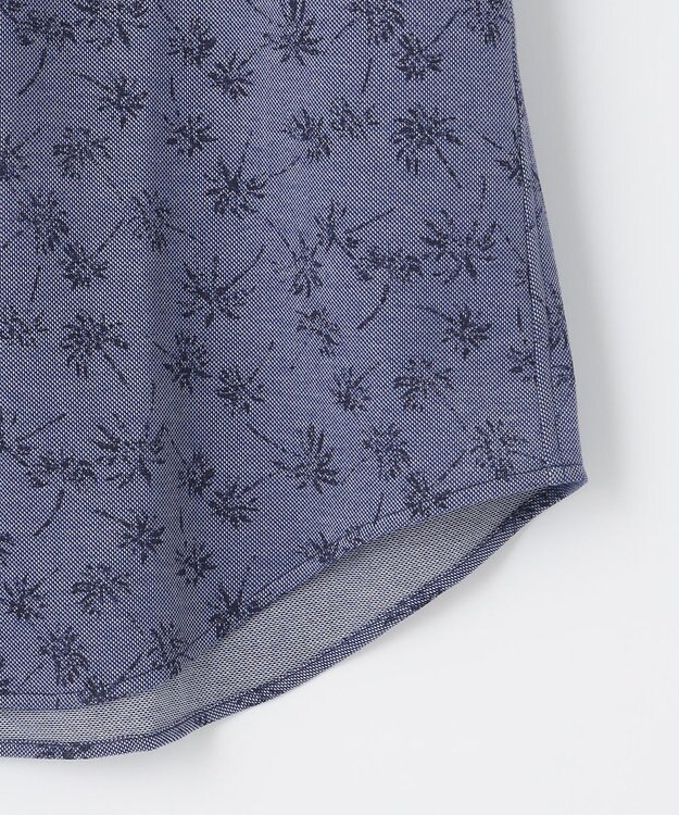 JOSEPH ABBOUD 【キングサイズ・吸水速乾】シャンブレープリントジャージシャツ ネイビー系7