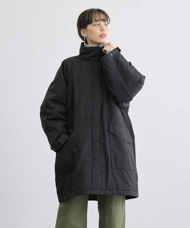 AMERICAN HOLIC 軽ポカ撥水加工オーバーサイズコート Black