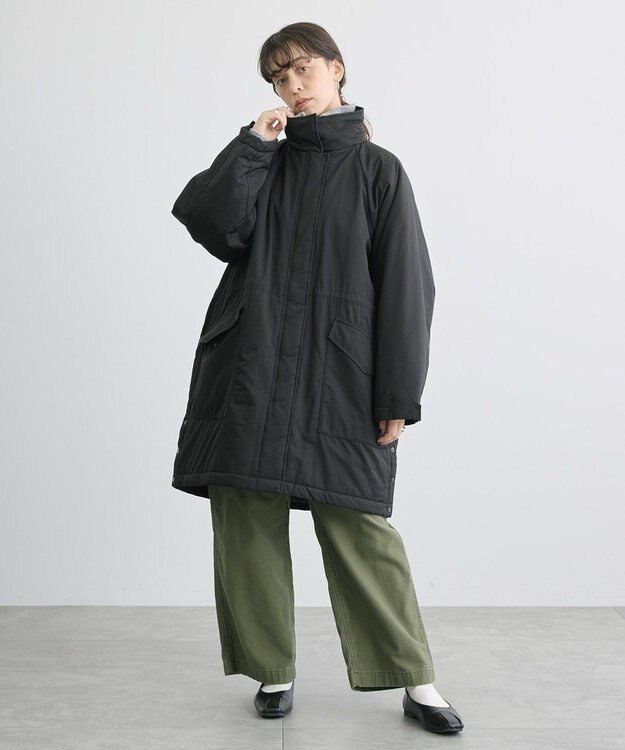 AMERICAN HOLIC 軽ポカ撥水加工オーバーサイズコート Black