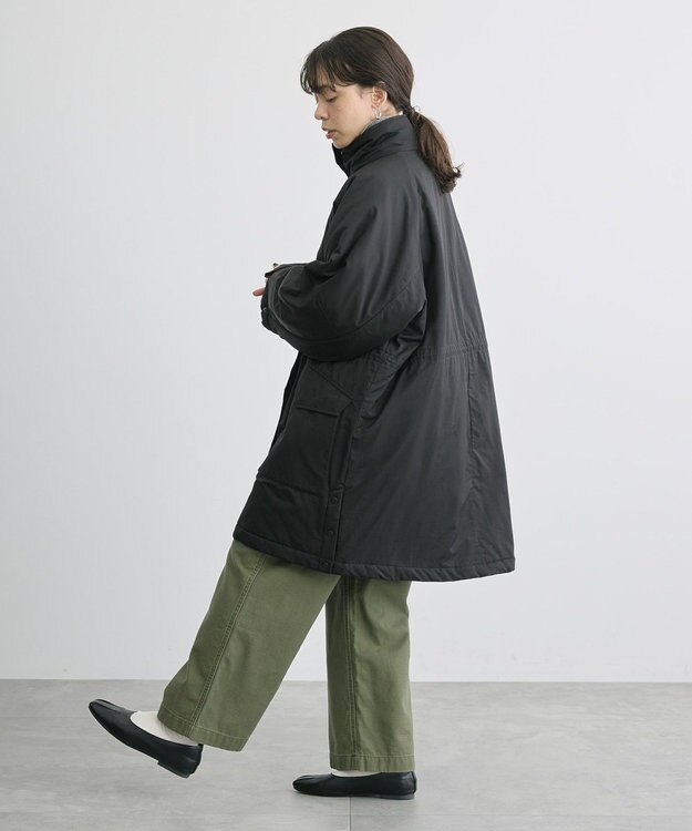 AMERICAN HOLIC 軽ポカ撥水加工オーバーサイズコート Black