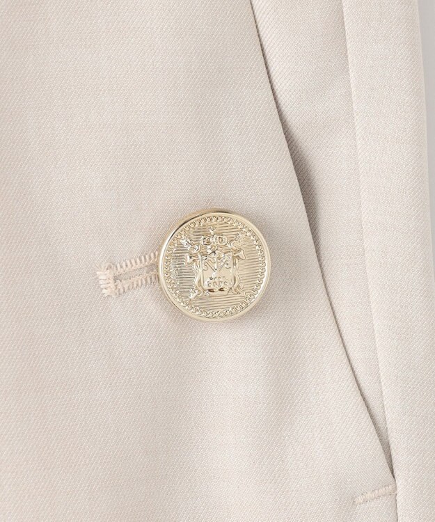 Feroux 【洗える】マリンテーパードパンツ アイボリー系