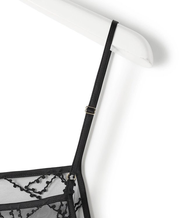 23区 【先行予約】刺繍レース キャミソールワンピース ブラック系