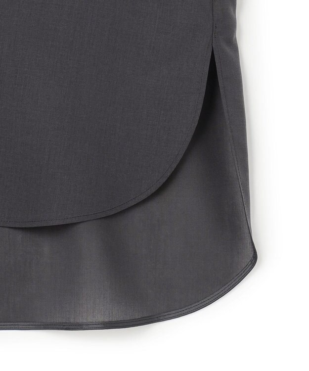 ICB 【先行予約】シルフィーローン ハンカチーフスリーブブラウス チャコール