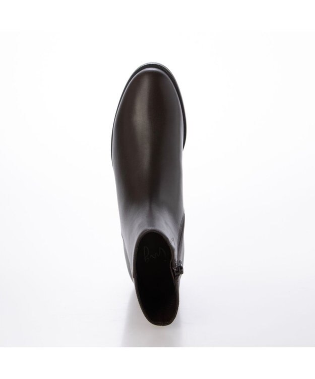 ing <ing>ミニマルショートブーツ ダークブラウン