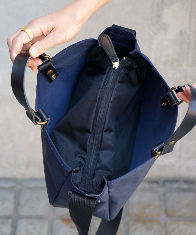 FOLNA RD グリンザ・コーデュラナイロン 2wayトートバッグ ネイビー