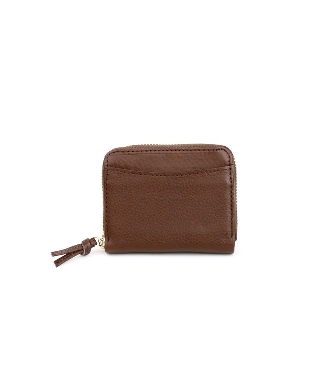 UNBILLION ペルケ perche / イタリアンレザー・ジャバラカードウォレット チョコ