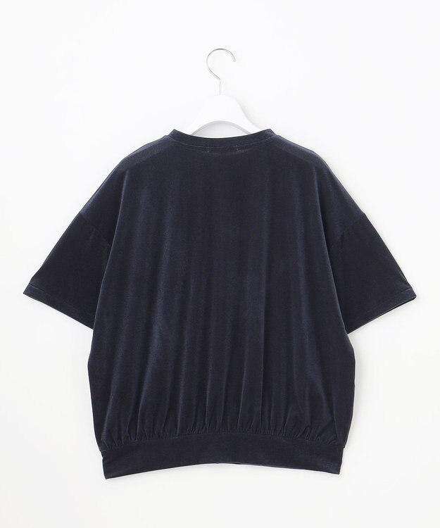 自由区 L 【SHIHOさん着用】シアーベロア カットソー ネイビー