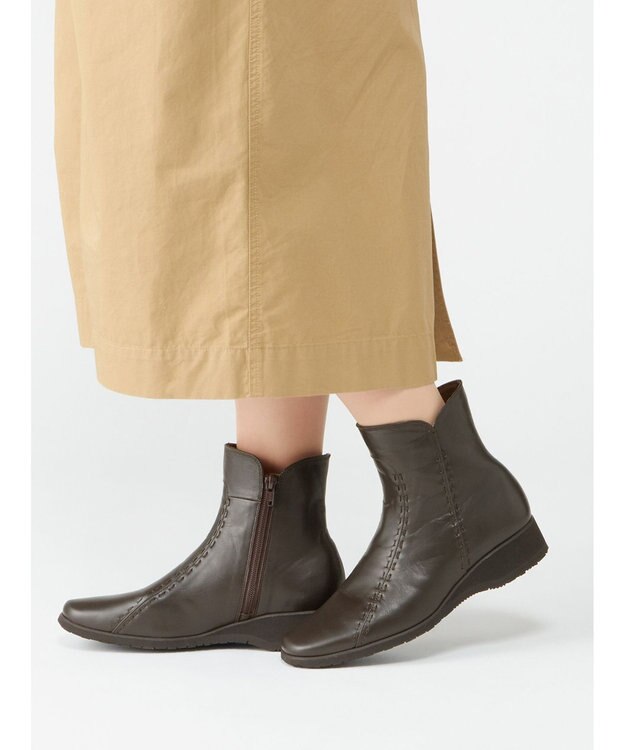 ASICS WALKING ペダラウオ－キングシユ－ズ 3E 3.5cmヒール ブラウン系