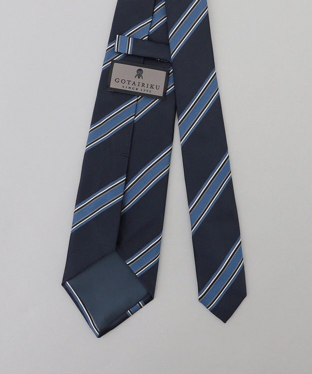 GOTAIRIKU GOTAIRIKU別注【MANTERO/マンテロ】ネクタイ_レジメンタル ネイビー系1