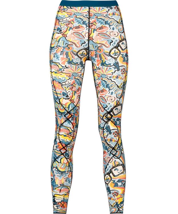 CW-X 【WOMEN】 CW-X 【CHUMS (チャムス)コラボ】 レディーススポーツタイツ ひざの負荷・運動時の筋肉の疲労を軽減 ロング丈 ジョギング ウォーキング LNY310 /ワコール ターコイズ