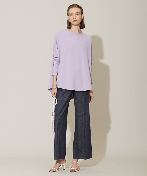 ICB 【洗える】 ヴィスコースワイド プルオーバー ライトグレープ系