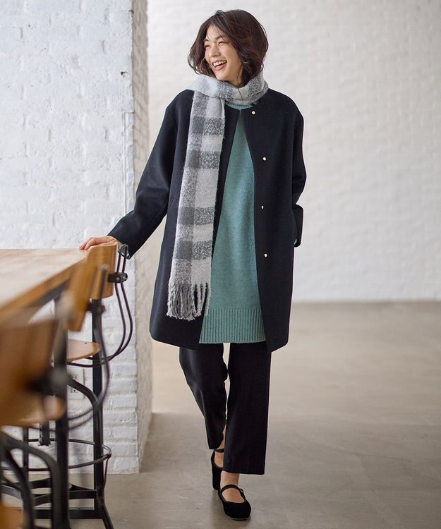 ANY ニットチュニック サックス