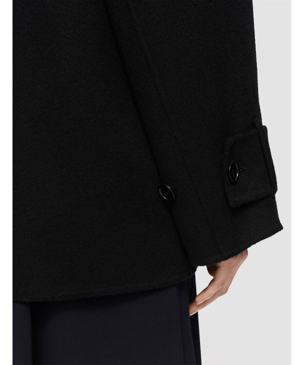 JOSEPH ダブルフェイスカシミヤ　ショートコート Black