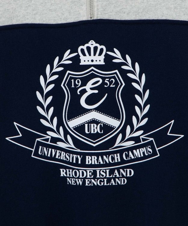 WEGO ハーフジップ切り替えBIBPO ネイビー