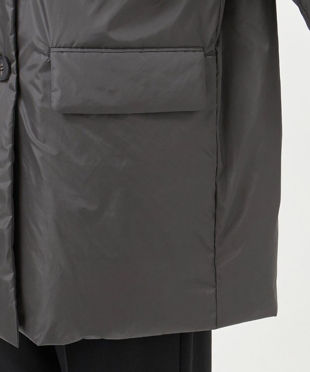 23区 L 【エステータ】LIMONTAタフタ ダウンコート グレー系