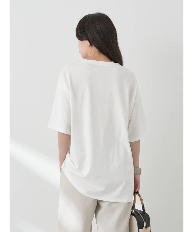 earth music&ecology フォトチュニックＴ Off White