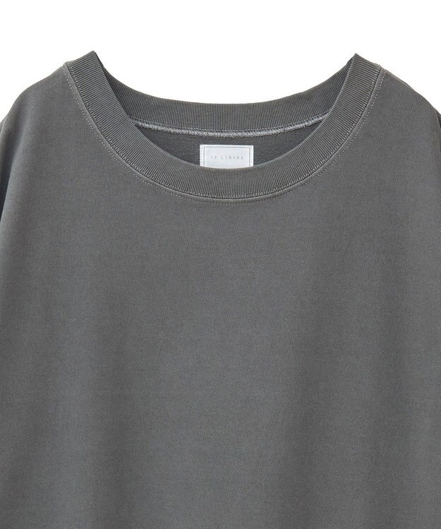 Green Parks ピグメント裏毛切りっぱなしチュニック Brown