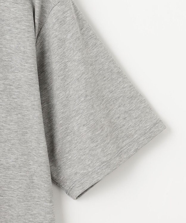 ANY 【汗ジミ防止加工】シルケットスムース半袖ロゴTシャツ トップグレー