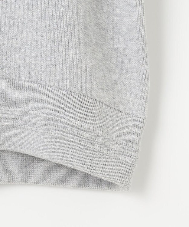 組曲 L スウェットライクニットブルゾン ライトグレー系