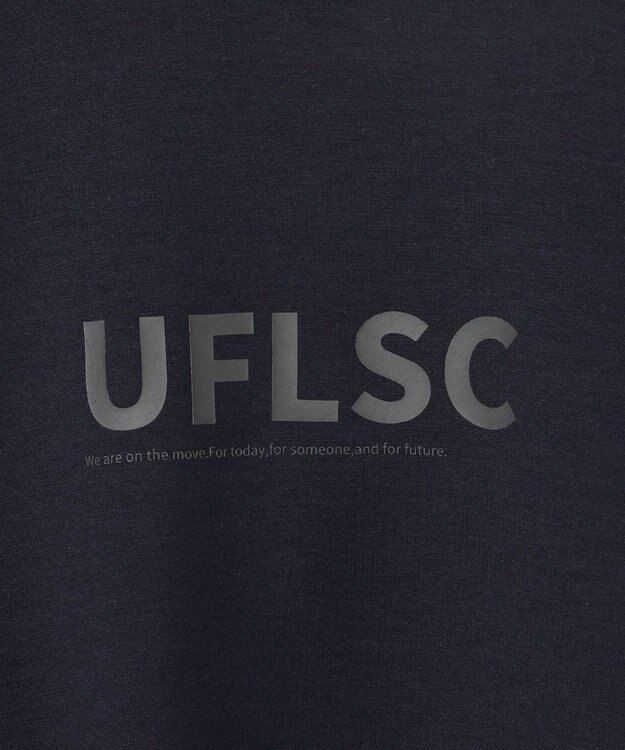 UNFILO MENS 【男女兼用】BEAUTY FORM JERSEY ロゴ クルー ネイビー