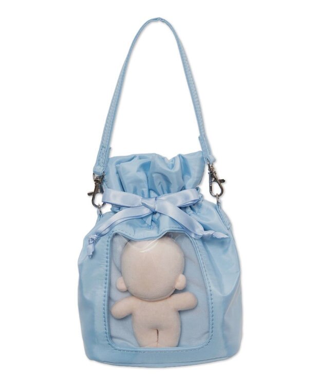 WEGO 【痛バ＆推し活グッズ】巾着ぬいポーチ サックス