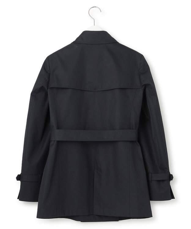 23区 コットンポリエステルギャバジン ショート トレンチコート ネイビー系