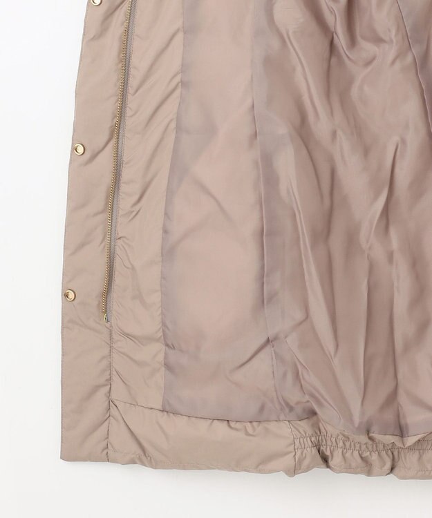 ANY 【洗濯機可/フード取り外し可能/撥水】楽映えリッチロング丈ダウン モカ