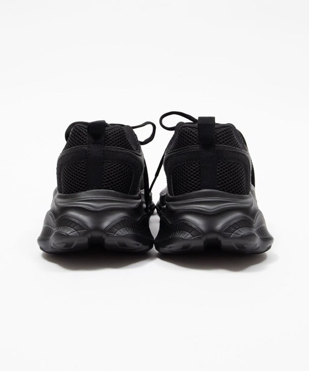 WEGO メッシュコンビ厚底スニーカー ブラック