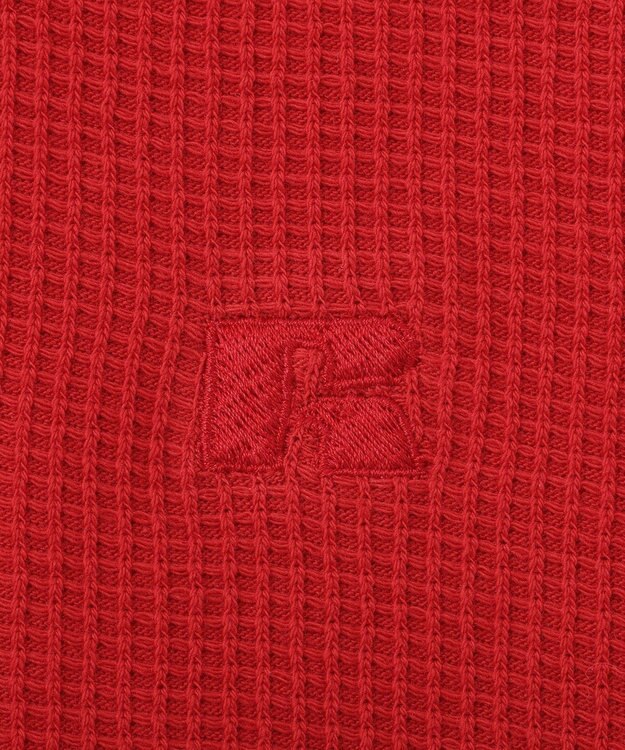 AMERICAN HOLIC 【RUSSELL】ワッフルヘンリーTシャツ Red