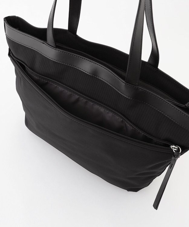 Y'SACCS コーデュロイライクナイロントート ブラック