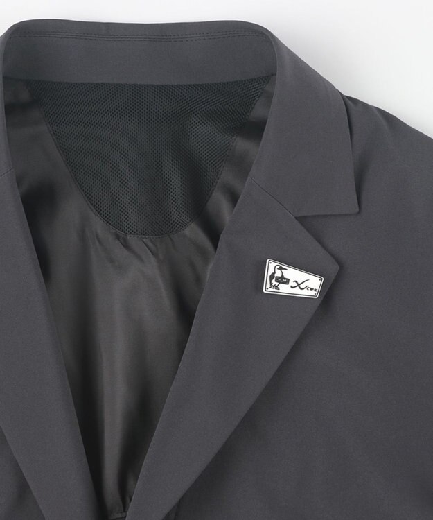 CW-X 【MEN】【CHUMS (チャムス)コラボ】 CW-X アウタートップス スーツとして使える ジャケット 長袖 はっ水性(本体) メンズ LNO560 /ワコール ブラック