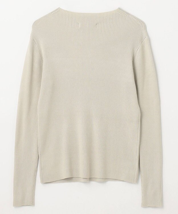 ANY 【洗濯機可】ボトルネック リブニット オイスター