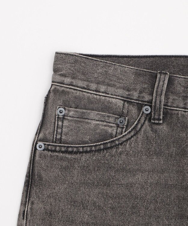 WEGO 【ウエスト調整可】ストレートデニムパンツ グレーその他