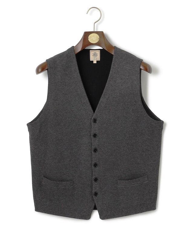 J.PRESS MEN 【ストレッチ性 / イージーケア】【FLEX YARN】ハイゲージニットベスト グレー系7
