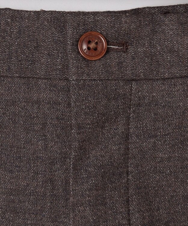 J.PRESS MEN 【ビジカジ兼用】ヤーンダイモールスキン パンツ ブラウン系