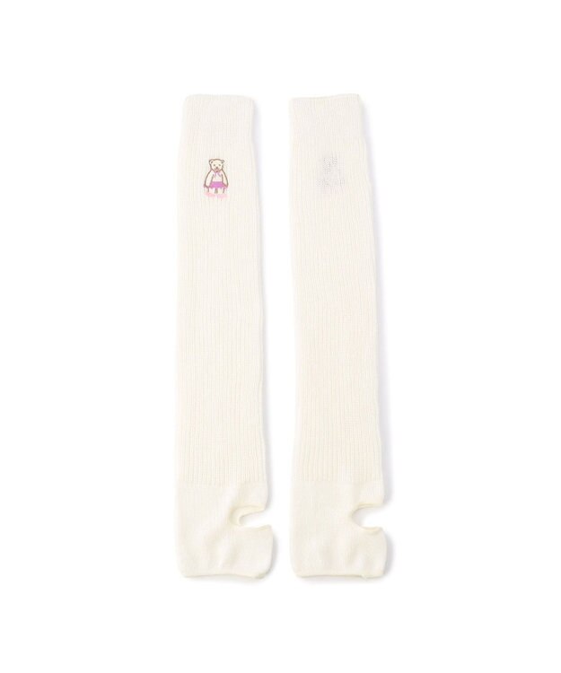 Chacott キッズ レッグウォーマー オフホワイト