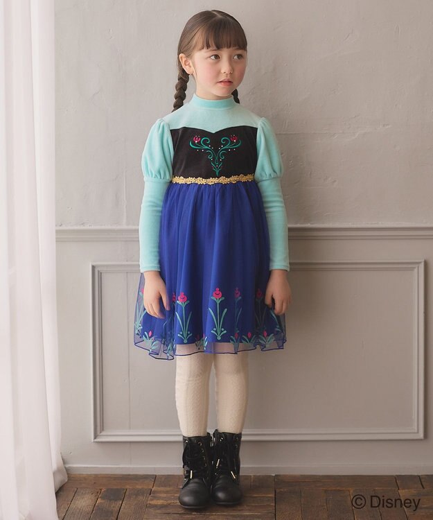 ANY KIDS 【Disney（ディズニー）】FROZEN / なりきりワンピース グリーン<アナ>