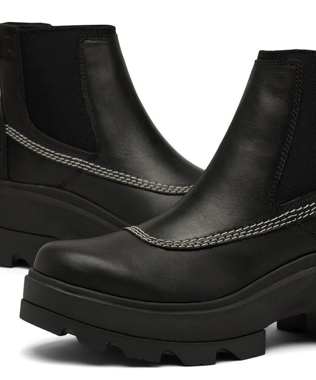 SOREL SOREL/ ジョアンフォーワード チェルシー /ソレル Black、 Bleached Ceramic