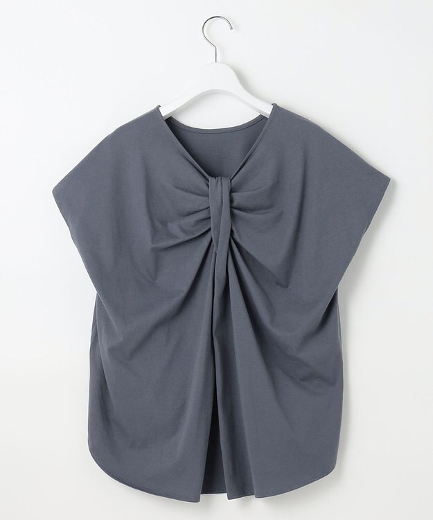 Feroux 【ONWARD CROSSET MAG掲載・セットアイテム】バックギャザーシャイニーセット ワンピース ネイビー系