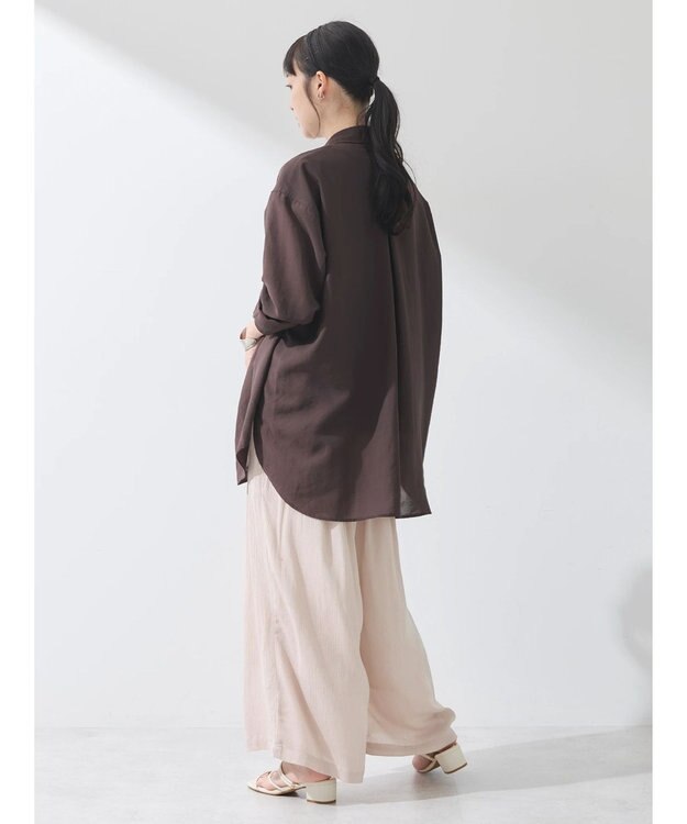 earth music&ecology レーヨンクレープイージーパンツ Beige