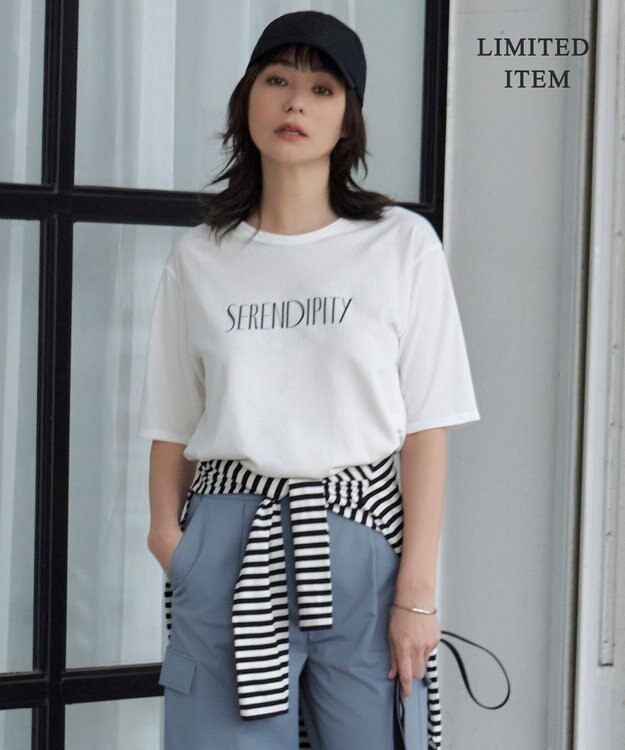 ICB 【WEB限定・洗える】ビンテージロゴTEE オフホワイト系